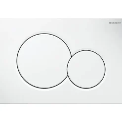Geberit Plaque de commande WC Sigma01 double touche: blanc alpin* Wc Suspendu