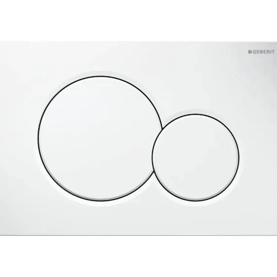 Geberit Plaque de commande WC Sigma01 double touche: blanc alpin* Wc Suspendu