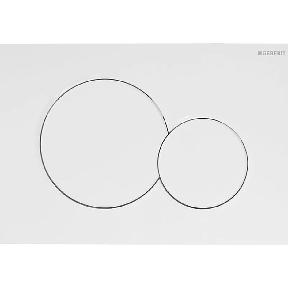 Geberit Plaque de commande WC Sigma01 double touche: blanc alpin* Wc Suspendu