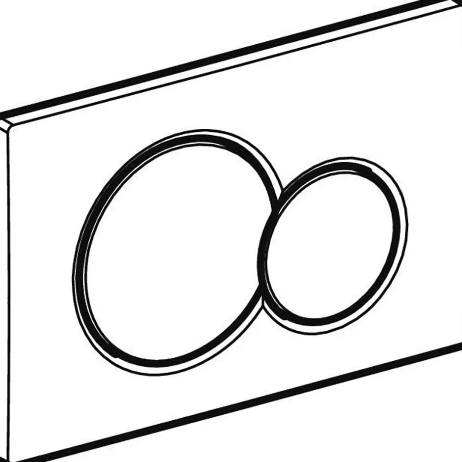 Geberit Plaque de commande WC Sigma01 double touche: chromé brillant* Wc Suspendu