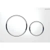 Geberit Plaque de commande WC Sigma20 double touche: blanc, chromé brillant* Wc Suspendu