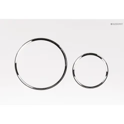 Geberit Plaque de commande WC Sigma20 double touche: blanc, chromé brillant* Wc Suspendu