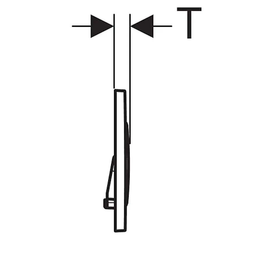 Geberit Plaque de commande WC Sigma20 double touche: blanc, chromé brillant* Wc Suspendu
