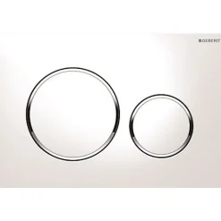 Geberit Plaque de commande WC Sigma20 double touche: blanc, chromé brillant* Wc Suspendu