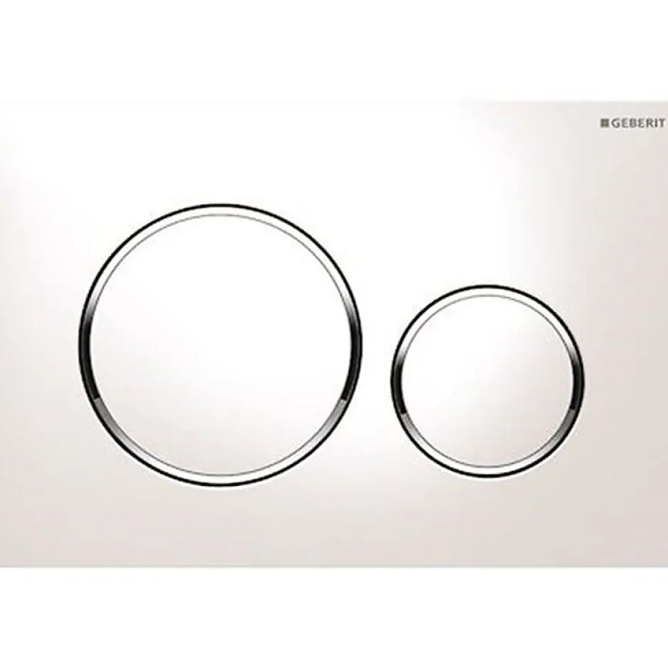 Geberit Plaque de commande WC Sigma20 double touche: blanc, chromé brillant* Wc Suspendu