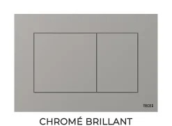 Tece Plaque de commande WC série NOW - Couleur : CHROME BRILLANT