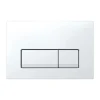 Geberit Plaque de déclenchement delta 50, double touche, blanc alpin (115.119.11.1)* Wc Suspendu