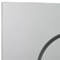 GoodHome Plaque de déclenchement WC double touche chrome mat