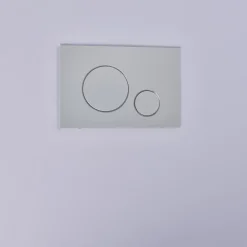 GoodHome Plaque de déclenchement WC double touche chrome mat