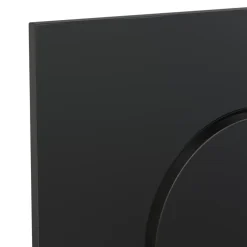 GoodHome Plaque de déclenchement WC double touche noir mat