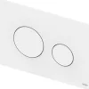 Tece Plaque de déclenchement WC loop double touche - Plaque de déclenchement WC blanche - Plastique* Wc Suspendu
