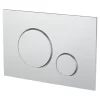 GoodHome Plaque de déclenchement WC double touche chromée* Wc Suspendu