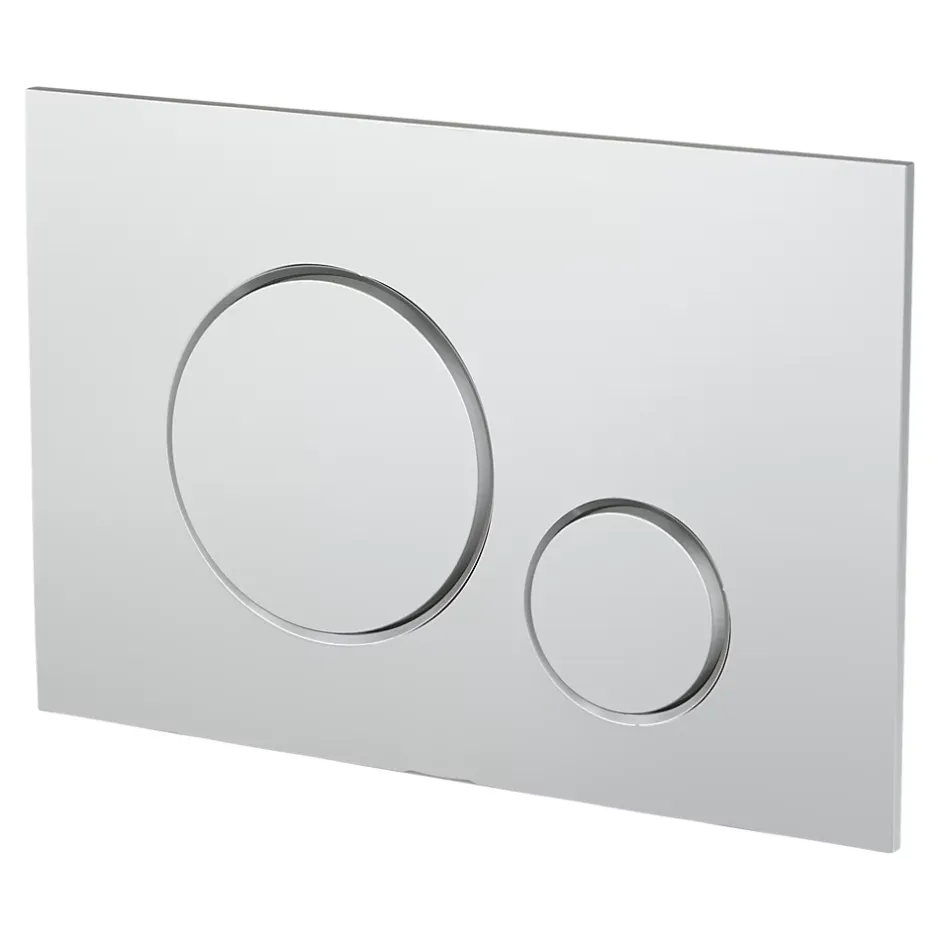 GoodHome Plaque de déclenchement WC double touche chromée* Wc Suspendu