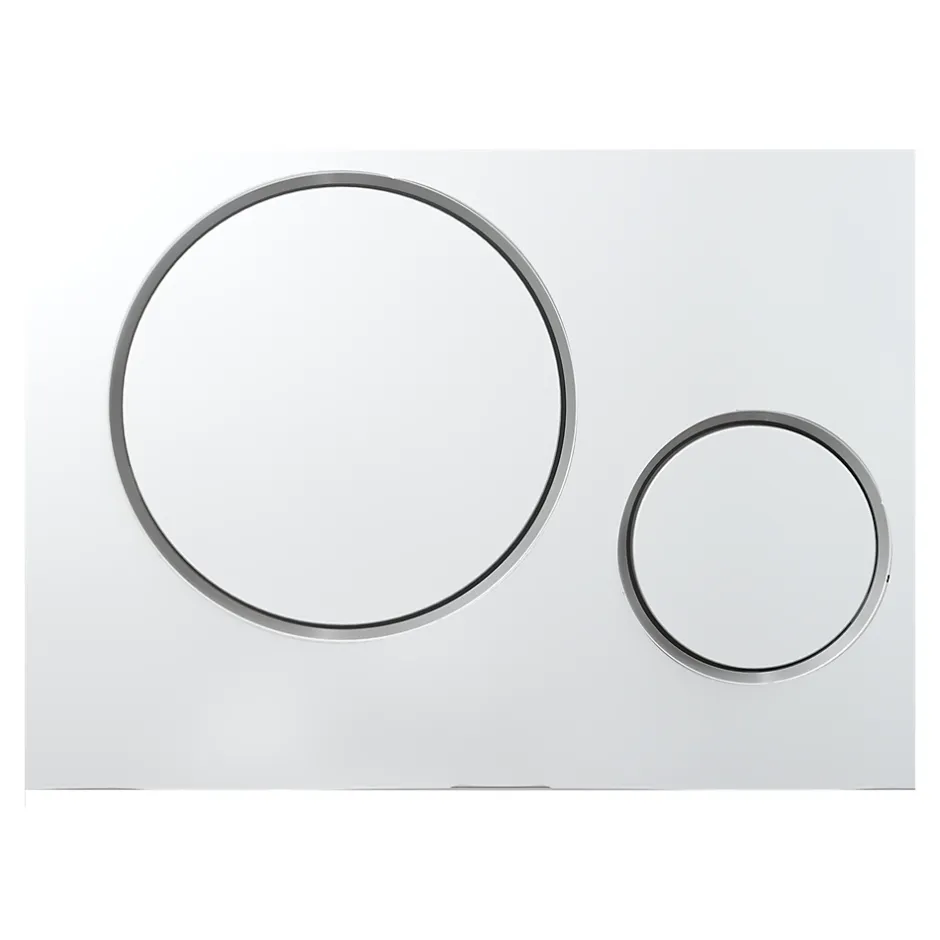 GoodHome Plaque de déclenchement WC double touche chromée* Wc Suspendu