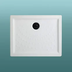 Kiamami Valentina Plateau De Douche 72X90 H6cm En Céramique Blanche Antidérapante - Malte* Receveur De Douche