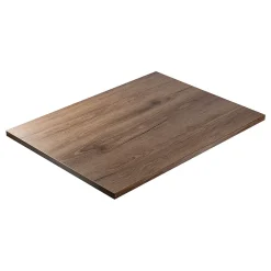KOLM Plateau laminé chêne chocolat 160 x 80 cm pour bureau, table, table basse