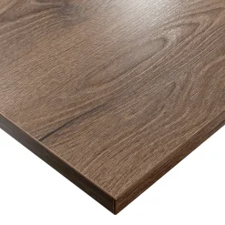 KOLM Plateau laminé chêne chocolat 68 x 68 cm pour bureau, table, table basse* Plan De Travail Buanderie