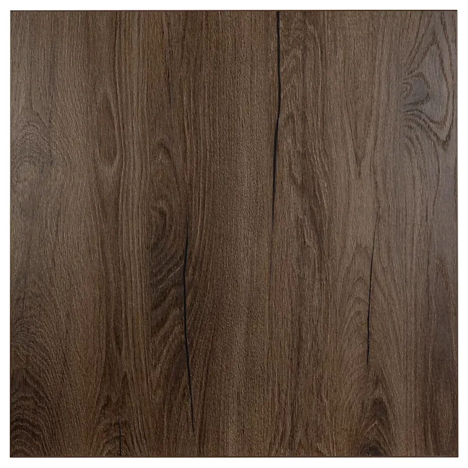 KOLM Plateau laminé chêne chocolat 90 x 90 cm pour bureau, table, table basse* Plan De Travail Buanderie