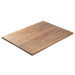 KOLM Plateau laminé chêne craft 120 x 80 cm pour bureau, table, table basse