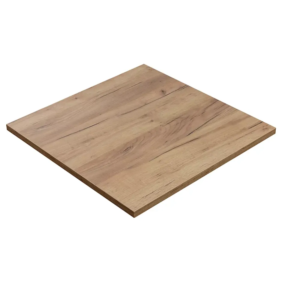 KOLM Plateau laminé chêne craft 68 x 68 cm pour bureau, table, table basse* Plan De Travail Buanderie