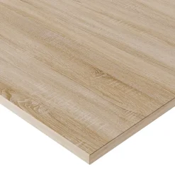 KOLM Plateau laminé chêne sonoma 138 x 68 cm pour bureau, table, table basse