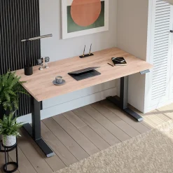 KOLM Plateau laminé chêne sonoma 160 x 80 cm pour bureau, table, table basse