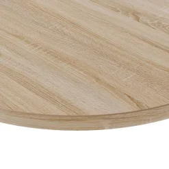 KOLM Plateau laminé chêne sonoma rond, diamètre 68 cm, pour bureau, table, table basse