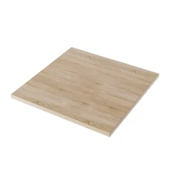KOLM Plateau laminé chêne sonoma 68 x 68 cm pour bureau, table, table basse