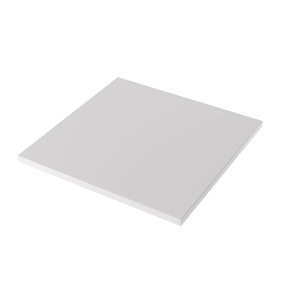KOLM Plateau laminé gris 68 x 68 cm pour bureau, table, table basse* Plan De Travail Buanderie