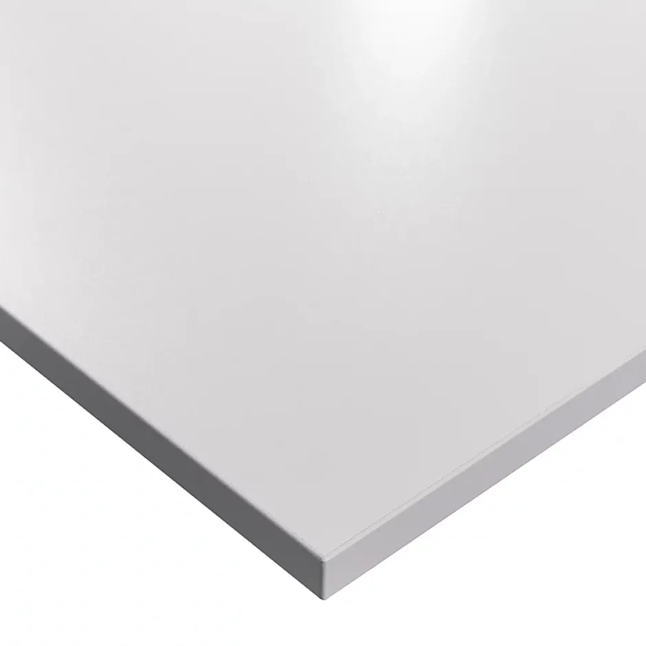 KOLM Plateau laminé gris 138 x 80 cm pour bureau, table, table basse
