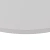 KOLM Plateau laminé gris rond, diamètre 50 cm, pour bureau, table, table basse