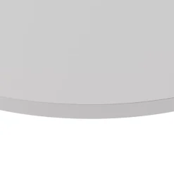 KOLM Plateau laminé gris rond, diamètre 50 cm, pour bureau, table, table basse