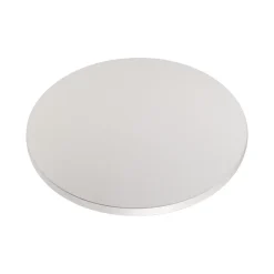 KOLM Plateau laminé gris rond, diamètre 50 cm, pour bureau, table, table basse