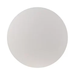 KOLM Plateau laminé gris rond, diamètre 50 cm, pour bureau, table, table basse