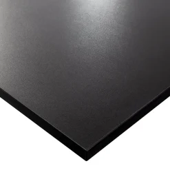 KOLM Plateau laminé noir 68 x 68 cm pour bureau, table, table basse