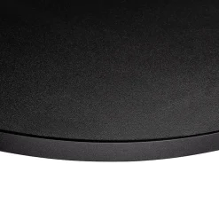 KOLM Plateau laminé noir rond, diamètre 68 cm, pour bureau, table, table basse