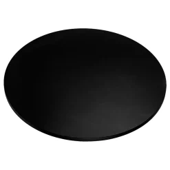 KOLM Plateau laminé noir rond, diamètre 90 cm, pour bureau, table, table basse* Plan De Travail Buanderie