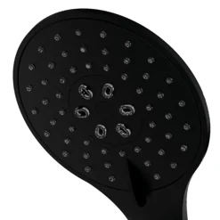 Kibath Poignée de douche Maneral 1 position ronde finition NOIR mat en ABS