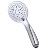 Kibath Poignée de douche manuelle 5 positions DUR ronde finition chrome brillant en ABS* Colonne De Douche Mécanique