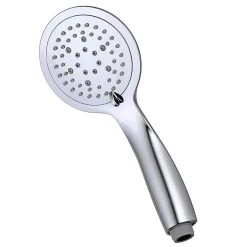 Kibath Poignée de douche manuelle 5 positions DUR ronde finition chrome brillant en ABS* Colonne De Douche Mécanique