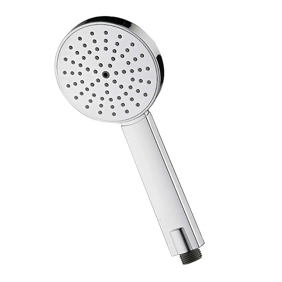 Kibath Poignée de douche manuelle 1 position NAN ronde finition chrome poli en ABS* Colonne De Douche Mécanique