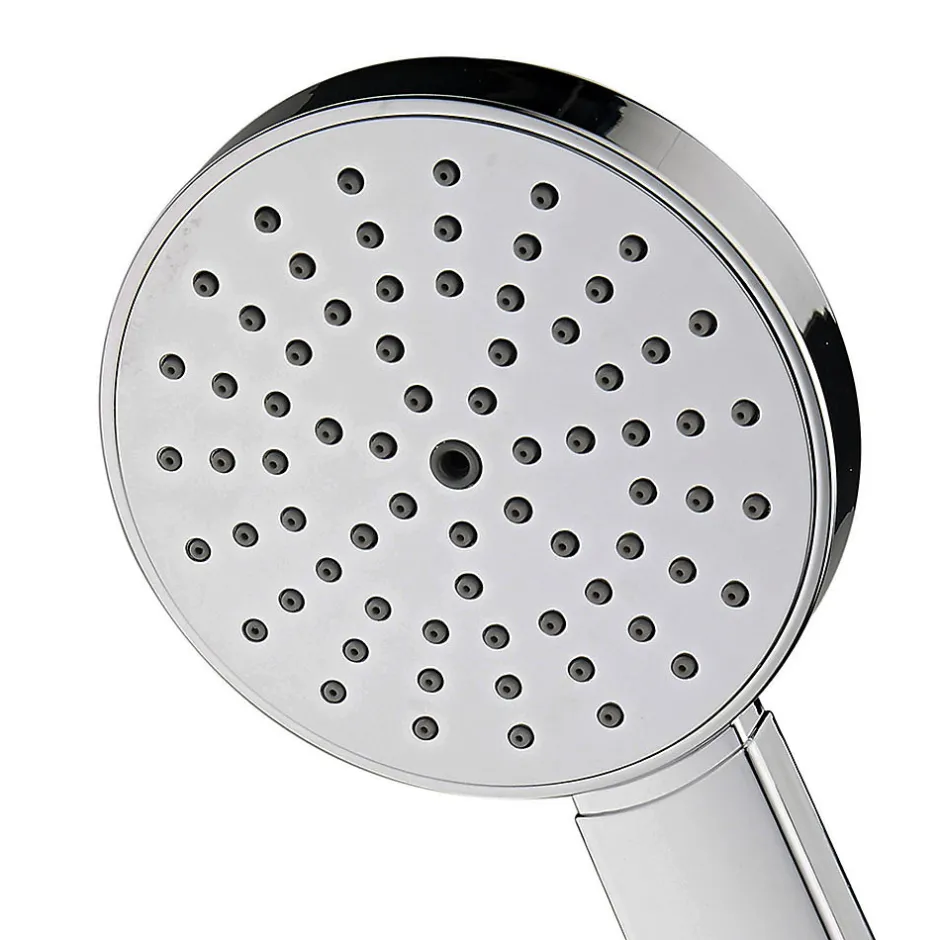 Kibath Poignée de douche manuelle 1 position NAN ronde finition chrome poli en ABS* Colonne De Douche Mécanique