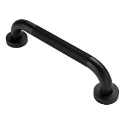 Kibath Poignée de sécurité antidérapante de 40 cm avec finition NOIRE mate en acier inoxydable* Barre D'Appui
