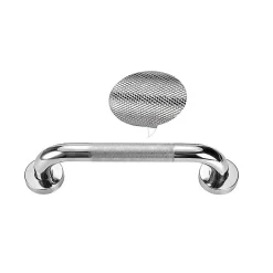 Kibath Poignée de sécurité antidérapante de 30 cm avec finition chromée polie en acier inoxydable