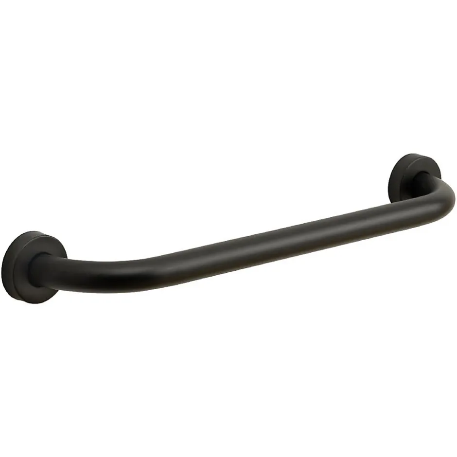 Kiamami Valentina Poignée De Sécurité Pour Salle De Bain Pour Personnes Âgées 45Cm Acier Noir Par* Barre D'Appui