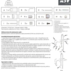 MSV Poignée d'entrée pour le bain Max 60kg* Barre D'Appui