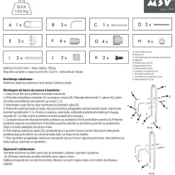 MSV Poignée d'entrée pour le bain Max 60kg* Barre D'Appui
