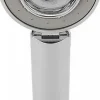 Deko Pomme de douche double face Douche Head économie d'eau ronde ABS Chrome Booster Douche haute pression Handheld douche à main* Pommeau De Douche, Flexible Et Barre De Douche