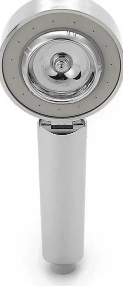 Deko Pomme de douche double face Douche Head économie d'eau ronde ABS Chrome Booster Douche haute pression Handheld douche à main* Pommeau De Douche, Flexible Et Barre De Douche