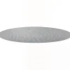 Sanindusa Pomme de douche haute à encastrer ronde inox diamètre 50cm sorties d'eau en silicone anti-calcaire Square chromé